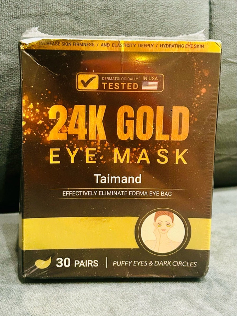 New in Box & Sealed!: Taimand 24K Gold Eye Mask - Gold